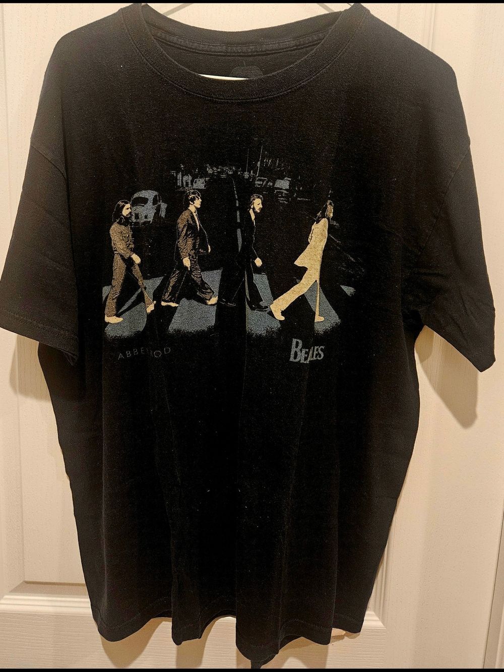 The Beatles Black Abbey Road Walk Graphic Tee